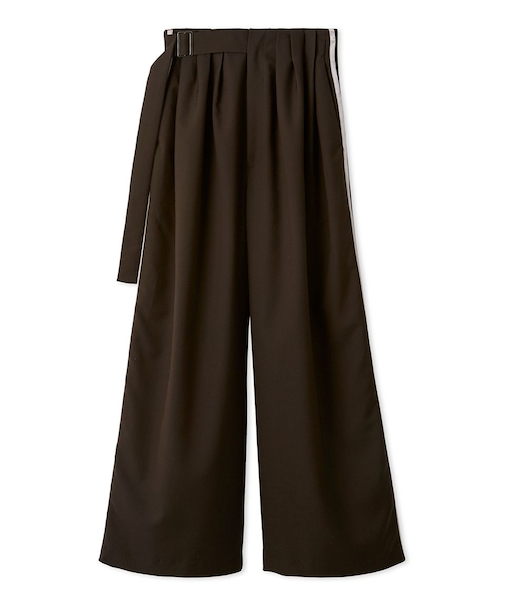 デザインタックワイドラインパンツ