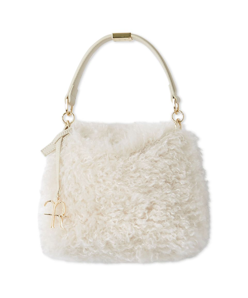 メタルモチーフワンハンドルファーバッグ