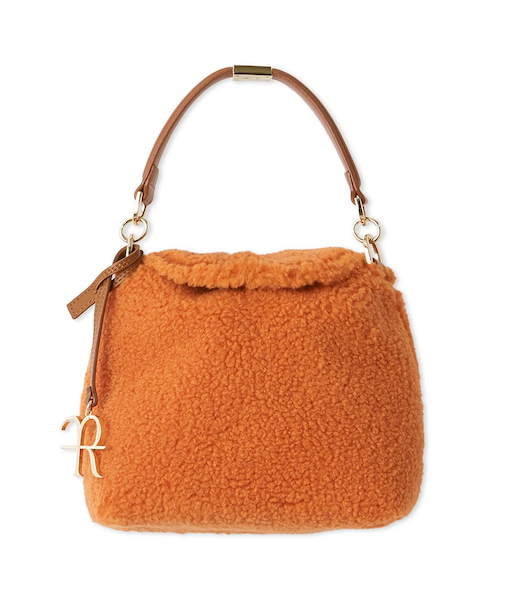 メタルモチーフワンハンドルファーバッグ