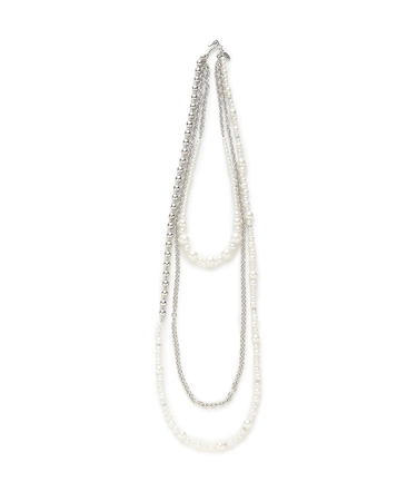 3setチェーンMIXパールネックレス