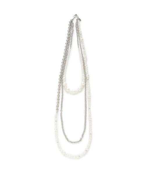 3setチェーンMIXパールネックレス