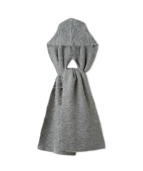 アルパカシャギーフードマフラー｜フレイアイディーの通販｜&mall