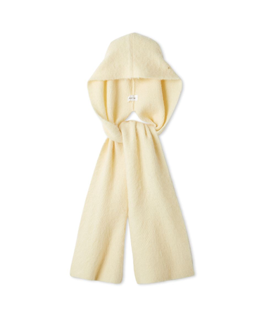 アルパカシャギーフードマフラー