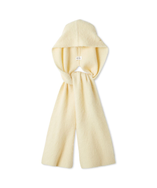 アルパカシャギーフードマフラー