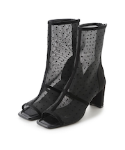 オープントゥメッシュブーツ