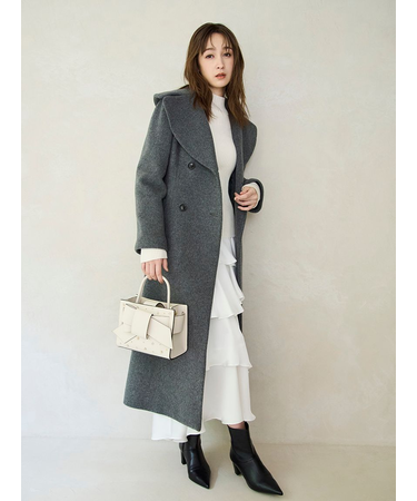 サテンランダムティアードスカート