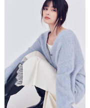 スーリーアルパカＶネックカーディガン