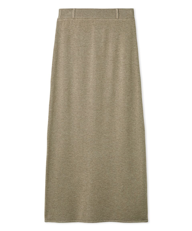 ウォッシャブルカシミヤシルクニットストレートスカート/ウォッシャブル