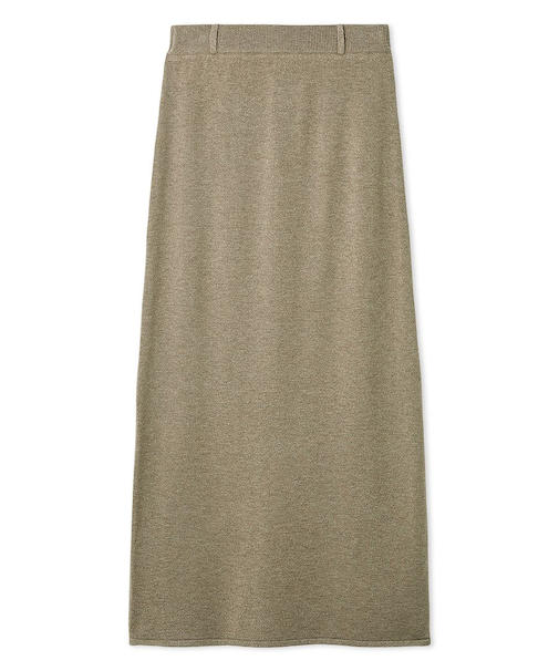 ウォッシャブルカシミヤシルクニットストレートスカート/ウォッシャブル