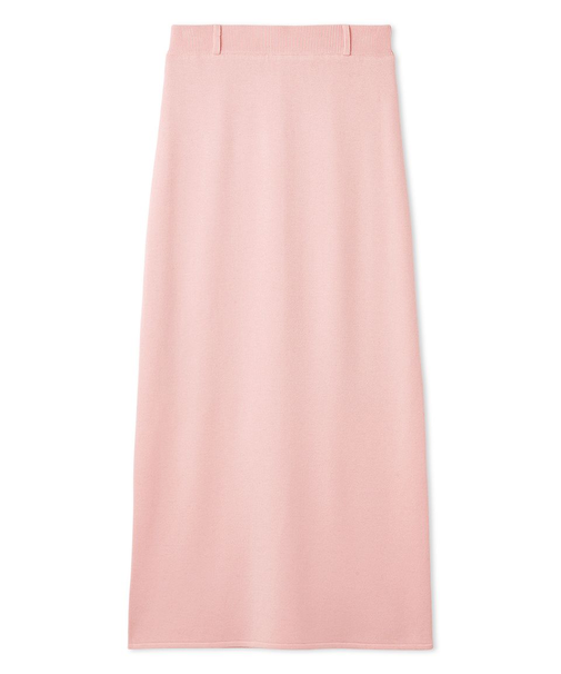 ウォッシャブルカシミヤシルクニットストレートスカート／ウォッシャブル