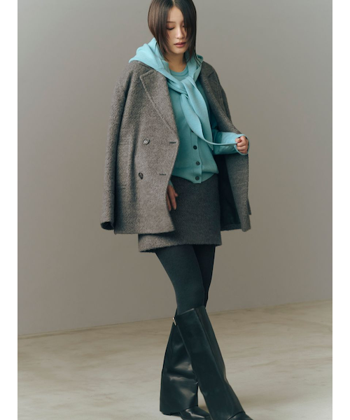 オーバーサイズウールシャギージャコット｜フレイアイディーの通販