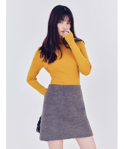 ウールシャギーミニスカート