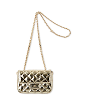 メタリックチェーンバッグ