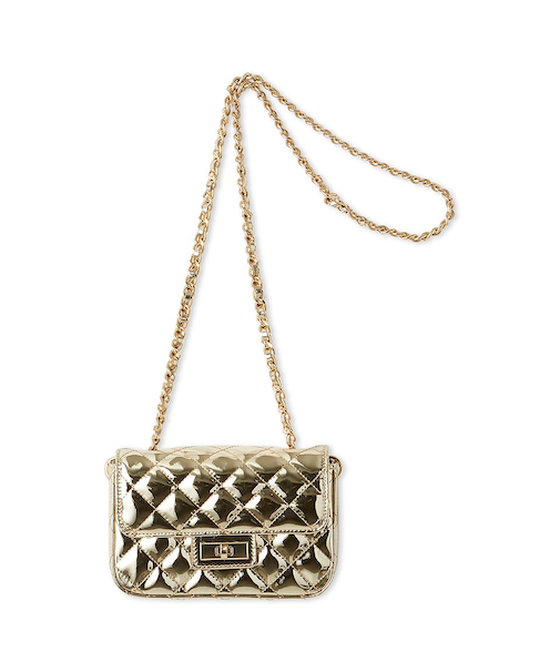 メタリックチェーンバッグ