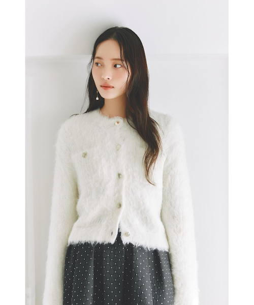 シャギーニットカーディガン　44 モヘア 予約販売】モヘアシャギーニットカーディガン 全4色 | トップス