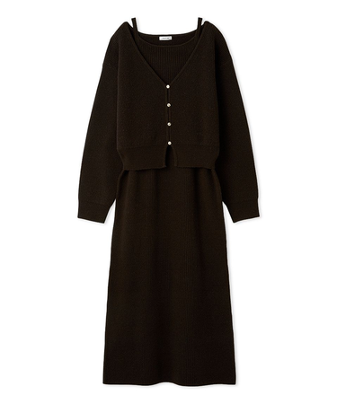 2wayアンサンブルニットワンピース