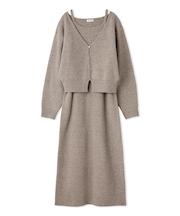 2wayアンサンブルニットワンピース