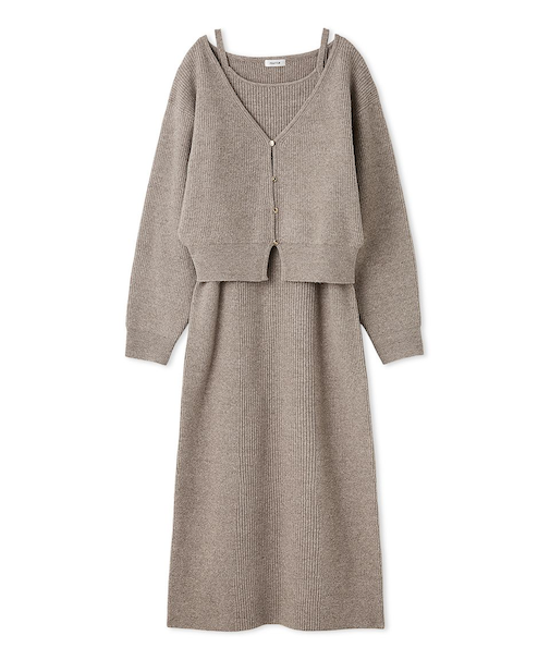 2wayアンサンブルニットワンピース