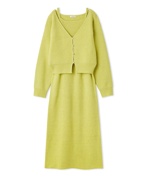 2wayアンサンブルニットワンピース