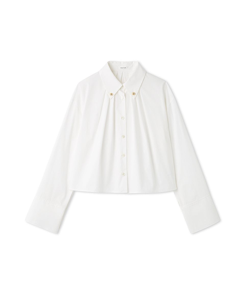 メタルボタンダウンシャツ