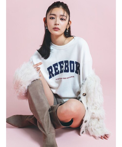 セール】【Reebok/リーボック】裏毛 パイピングデザイン セール】【Reebok/リーボック】裏毛 パイピングデザイン