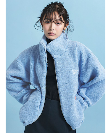 【Reebok× FRAY I.D】ジップアップボアブルゾン