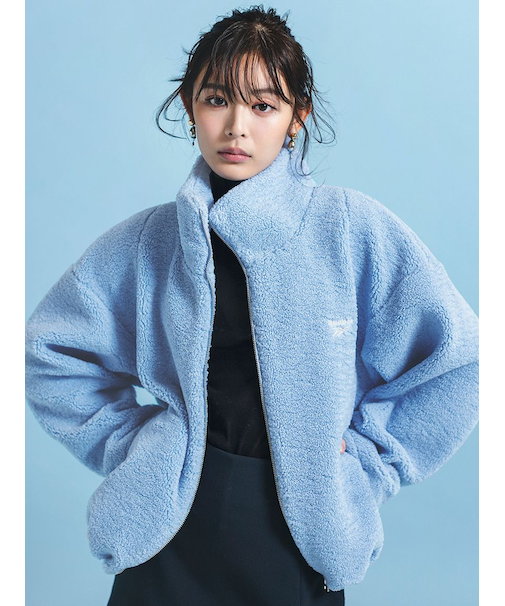 【Reebok× FRAY I.D】ジップアップボアブルゾン