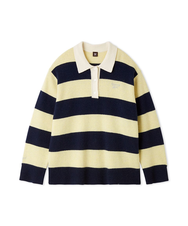 【Reebok× FRAY I.D】ラガーカラーポロニットプルオーバー