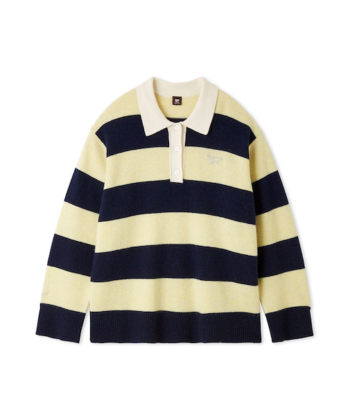 【Reebok× FRAY I.D】ラガーカラーポロニットプルオーバー