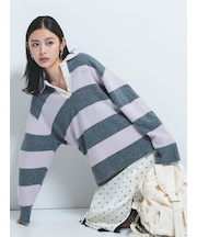 【Reebok× FRAY I.D】ラガーカラーポロニットプルオーバー