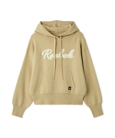 【Reebok× FRAY I.D】サテンロゴニットフーディー