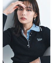【Reebok× FRAY I.D】ラメリブポロカラーニット