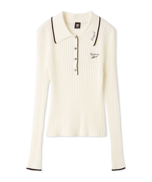 【Reebok× FRAY I.D】ラメリブポロカラーニット