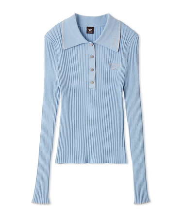 【Reebok× FRAY I.D】ラメリブポロカラーニット