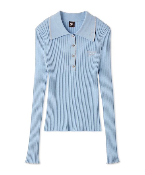 【Reebok× FRAY I.D】ラメリブポロカラーニット