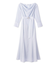 タイ付きドレープネックワンピース