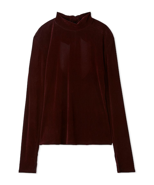 バックオープンフロッキーチュールトップス