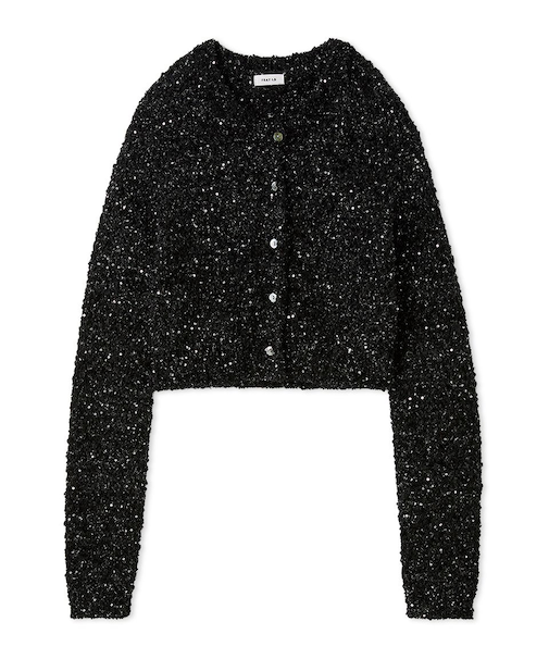 スパングルヤーンラメカーディガン
