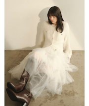 チュールアシメティアードスカート