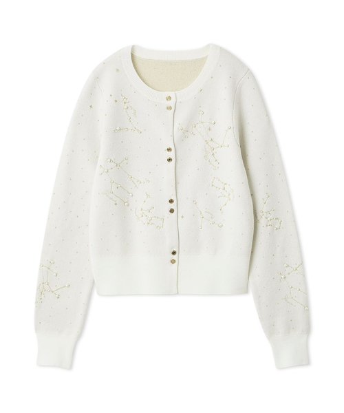 フレイアイディー　エトワールエンブロイダリーカーディガン　ネイビー エトワールエンブロイダリーカーディガン｜フレイアイディーの通販