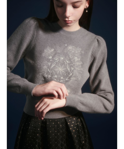 FRAY I.D エトワールエンブロイダリーニット エトワールエンブロイダリーニット｜フレイアイディーの通販｜&mall