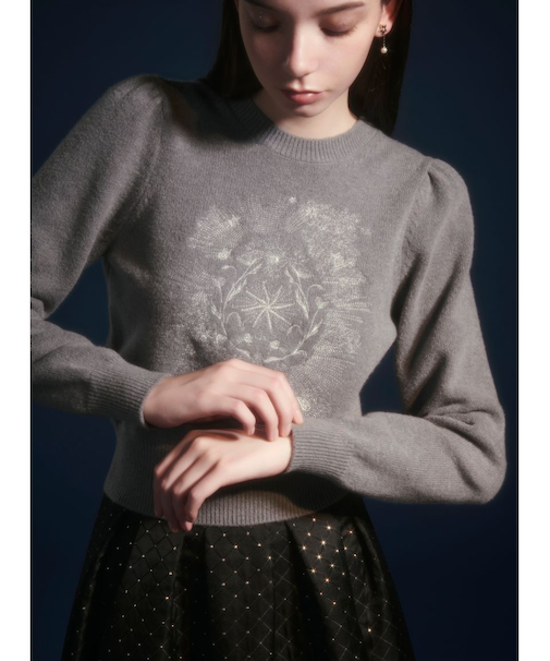 エトワールエンブロイダリーニット