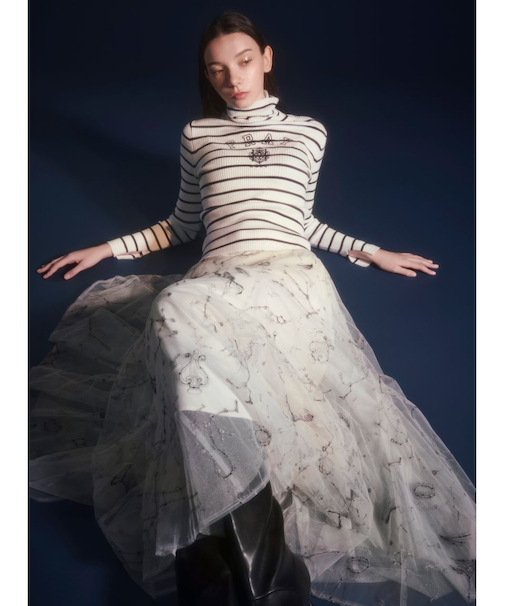 エトワールエンブロイダリーチュールスカート