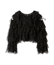 Multi wayチュールフリルブラウス