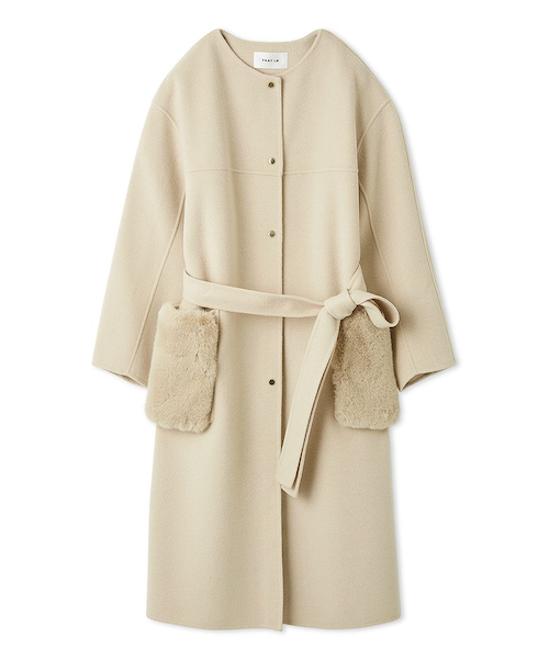 【メロンパン】ファーポケットリバーコート ファーポケットリバーコート｜フレイアイディーの通販｜&mall（アンド