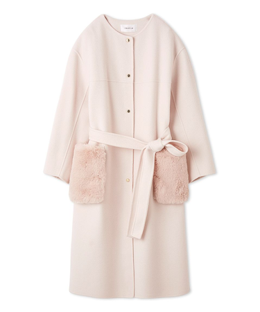 ファーポケットリバーコート