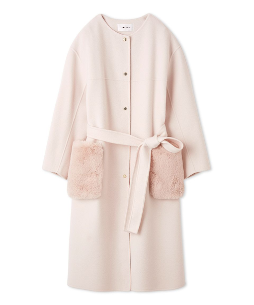 ファーポケットリバーコート