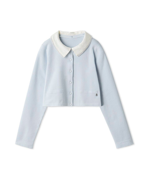 FRAY I.D パールトリムカラーアタッチドカーディガン パールトリムカラーアタッチドカーディガン｜フレイアイディーの通販