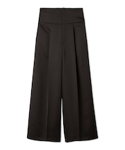 ハイウエストタックワイドパンツ