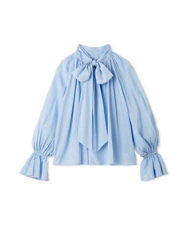 2wayシアーボウタイブラウス／ウォッシャブル